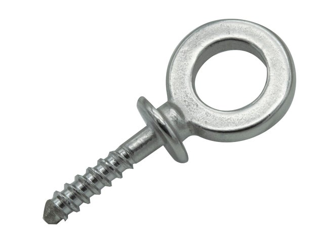 Piton à œil vis à bois acier inoxydable Diam.fil 8 mm L.30 mm (lot de 2)