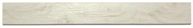 Plinthe carrelage intérieur effet bois H.7.5 x L.60 cm - Silva blanc