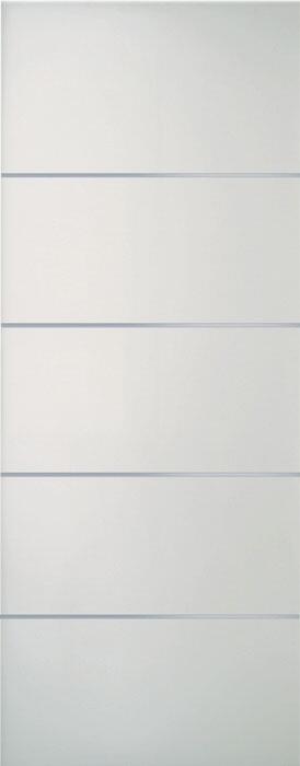 Porte seule laquée blanc H.204 x l.83 cm Griff'Inox - JELD WEN