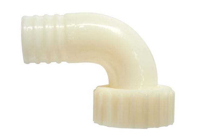 Embout cannelé nylon coude D.25 mm