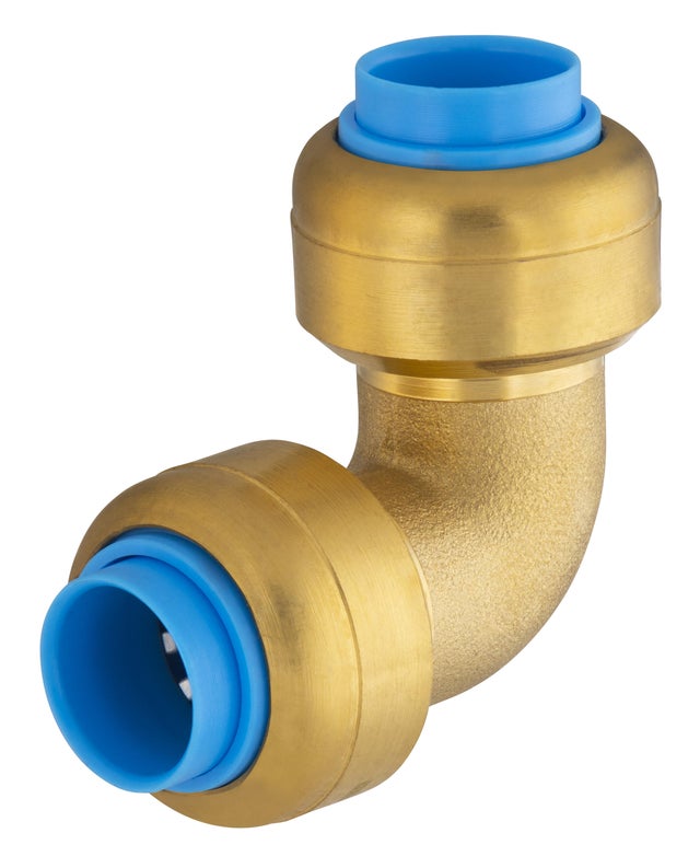 Raccord coude universel cuivre / multicouche / PER automatique Diam.12 mm - TOUT PUSH