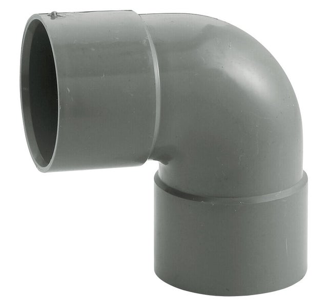Coude évacuation PVC 87° Femelle / Femelle Diam.40 mm