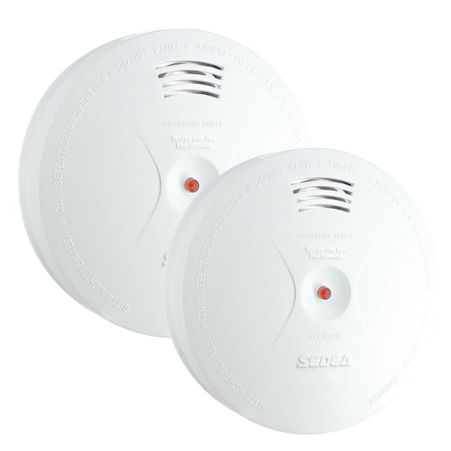 Lot de 2 détecteurs de fumée certifié EN14604-2005 - SEDEA - 598002