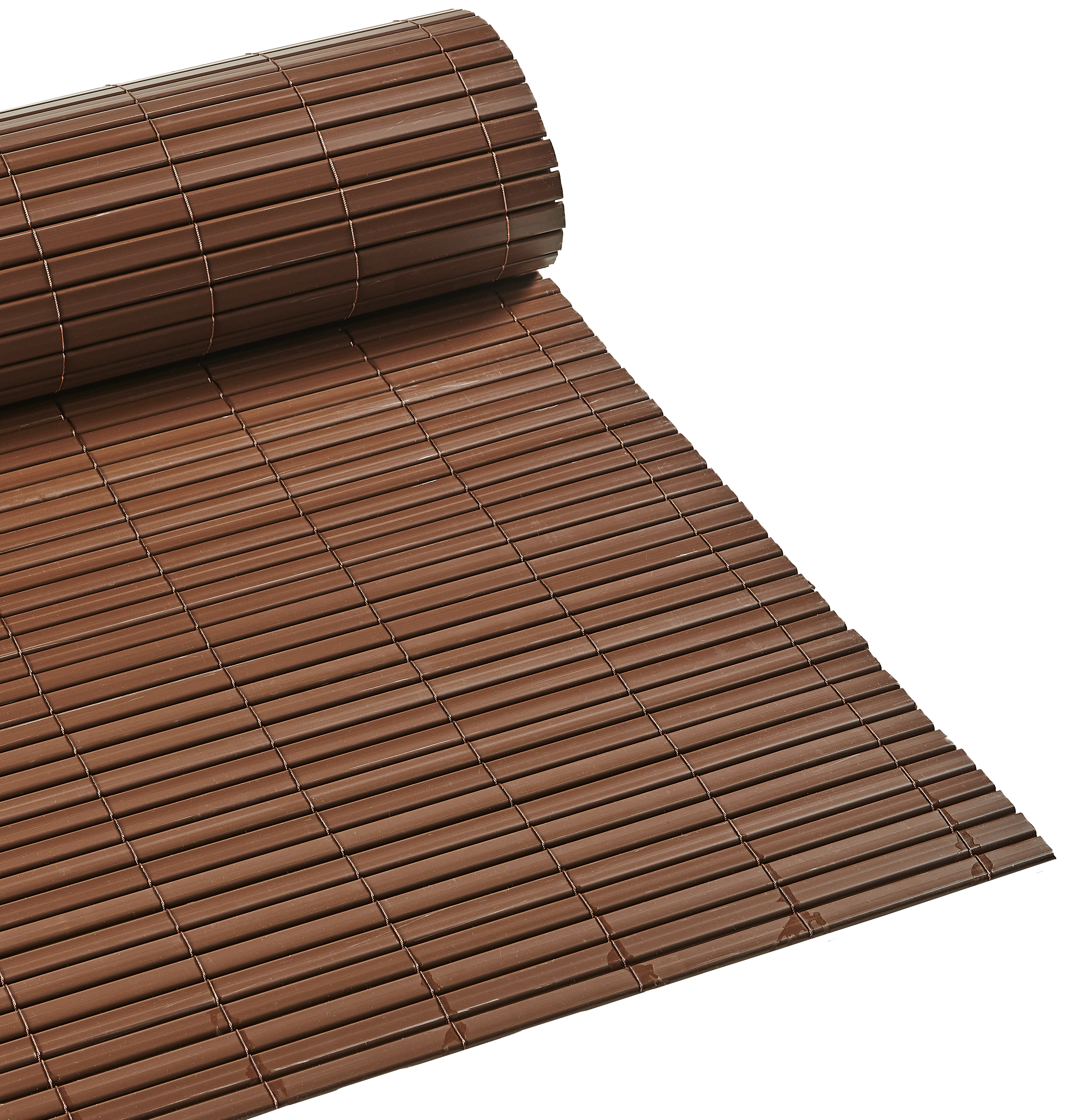 Cañizo de ocultación de PVC marrón de 1,5 x 5 m NATERIAL - 5