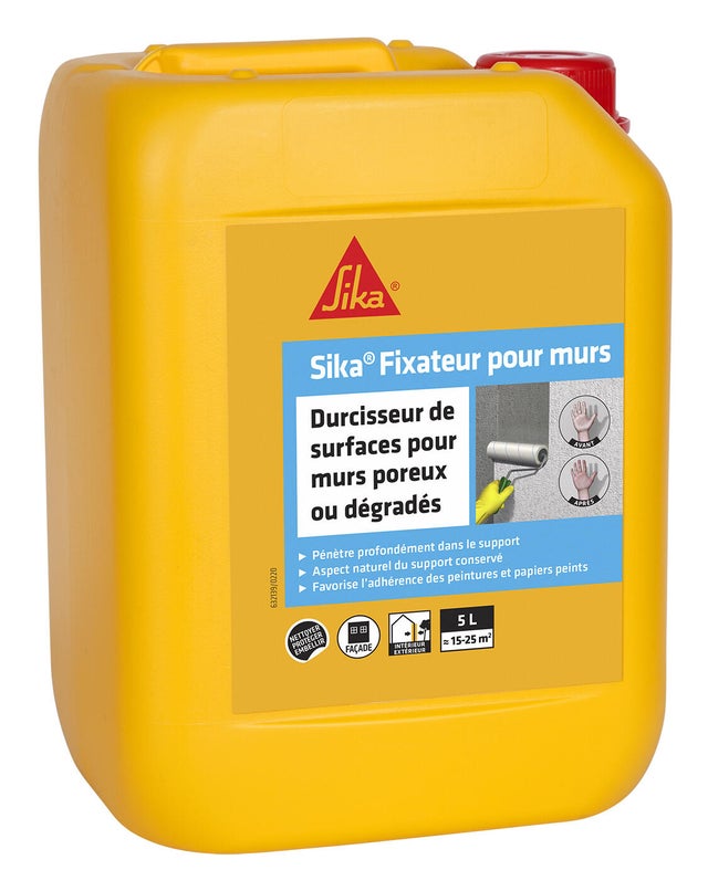 Durcisseur pour murs poreux ou dégradés 5 L - SIKA