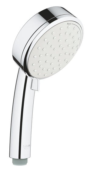 Pommeau De Douche Haute Pression Auralum - 127 Mm, 4 Jets, Buses Silicone Anti-Calcaire - Installation Facile - Blanc