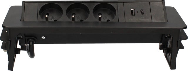 Multiprise pivotante 3 prises noir - ARLUX