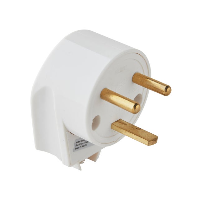 Fiche mâle coudée 2P+T 20A 