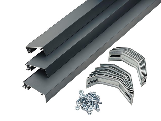 Kit tapée isolation pour porte d'entrée aluminium gris de 120 mm