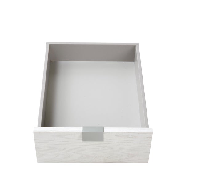 Lot de 2 pleins tiroirs 1/2 hauteur song chêne alaska de Larg.36,4 cm pour colonne de Larg.40 cm