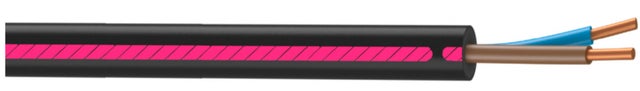 Câble électrique R2V 2x1,5 mm² 25 m - NEXANS