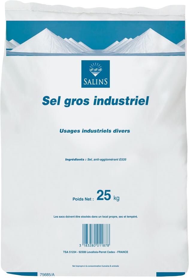 Sel de déneigement 25 kg