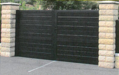 Portail P-Mex gris anthracite H.1,75 x l.3 m