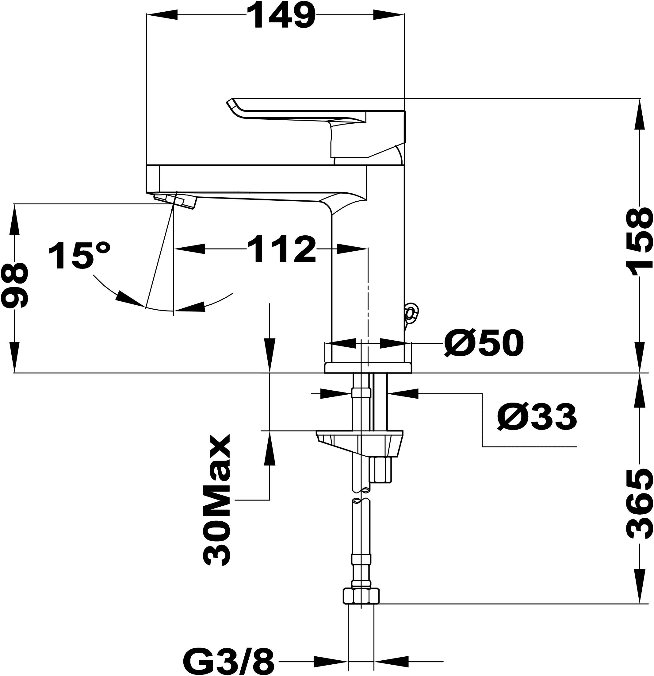 Torneira de lavatório cromado Strohm Ethika - 7