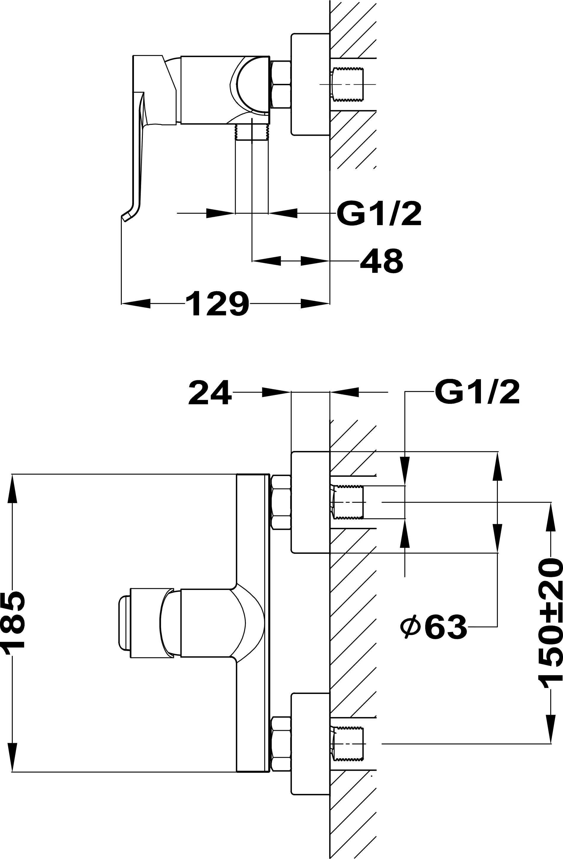 Grifo de ducha monomando STROHM TEKA Ethika blanco mate Antical Latón - 6