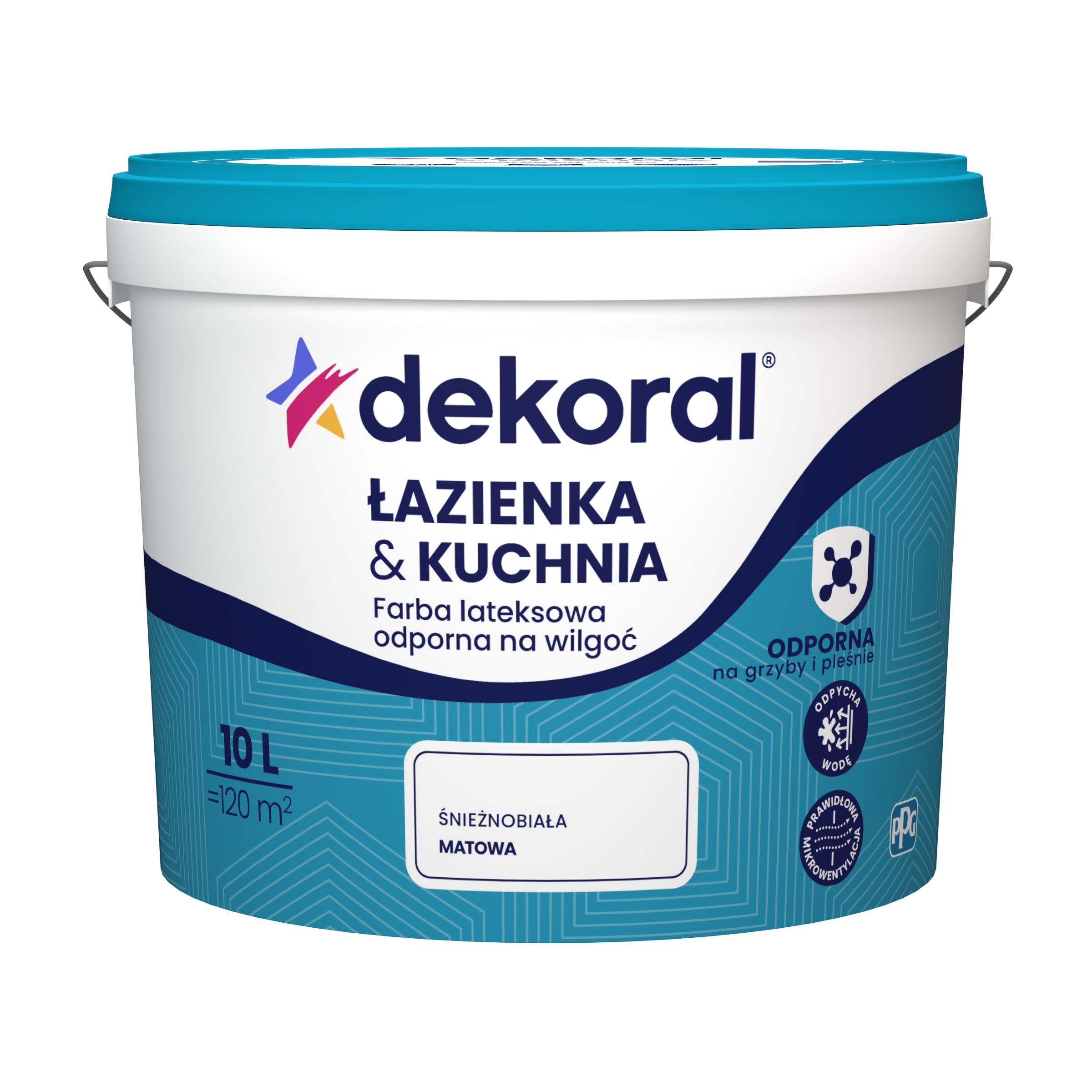 Farba Dekoral Łazienka &amp; Kuchnia Biały 10 l