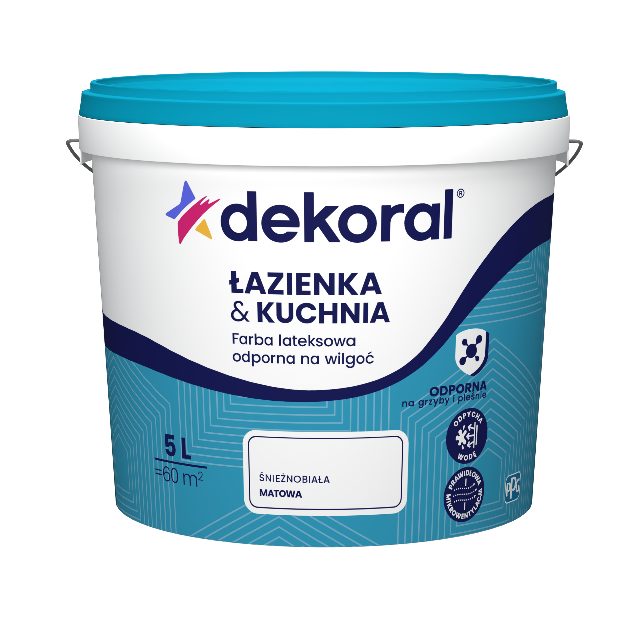 Farba Dekoral Łazienka &amp; Kuchnia Biały 5 l