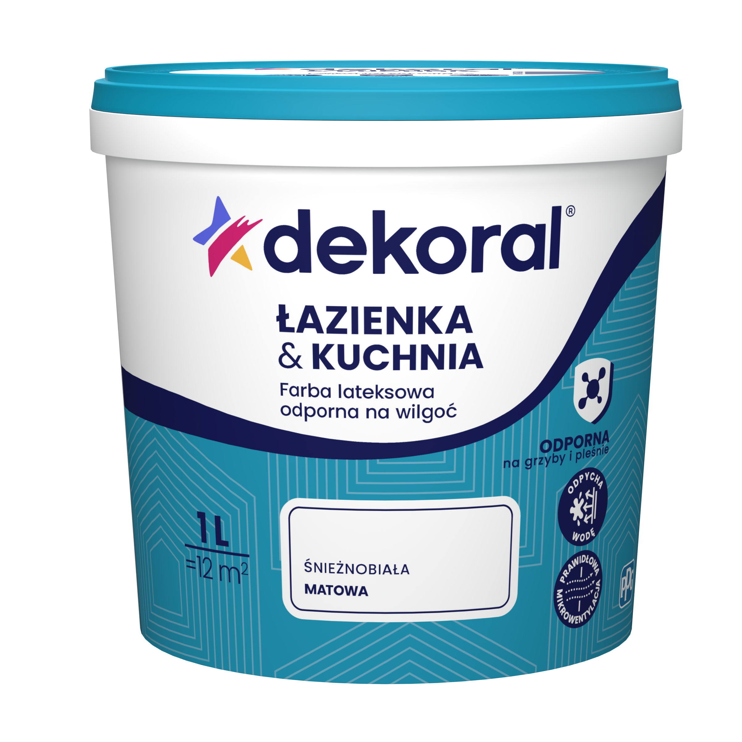 Farba Dekoral Łazienka &amp; Kuchnia Biały 1 l
