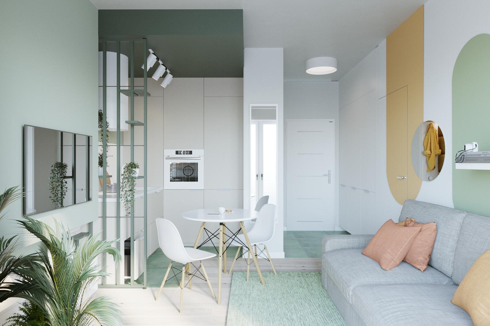 Lustro Pure białe 37 x 157 cm Inspire - 6