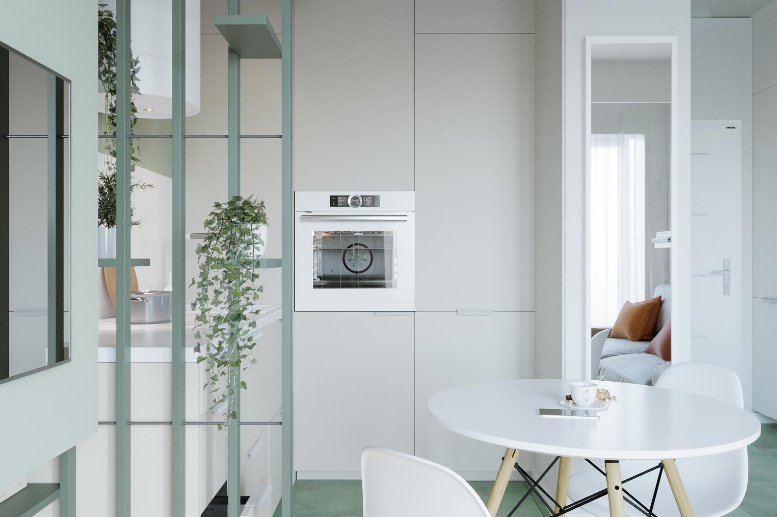 Lustro Pure białe 37 x 157 cm Inspire - 3