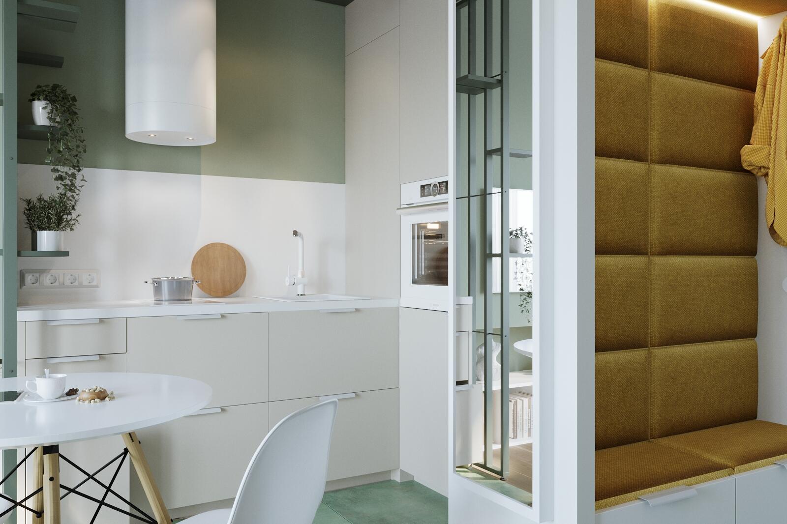 Lustro Pure białe 37 x 157 cm Inspire - 2