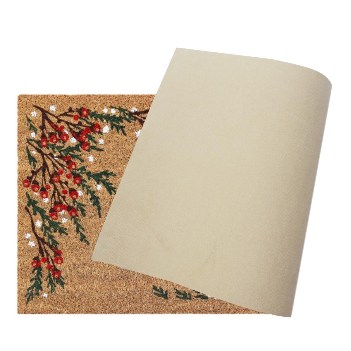 Zerbino Kera Merry Christmas in cocco multicolore rettangolare, L 60 x L 40 cm - 3