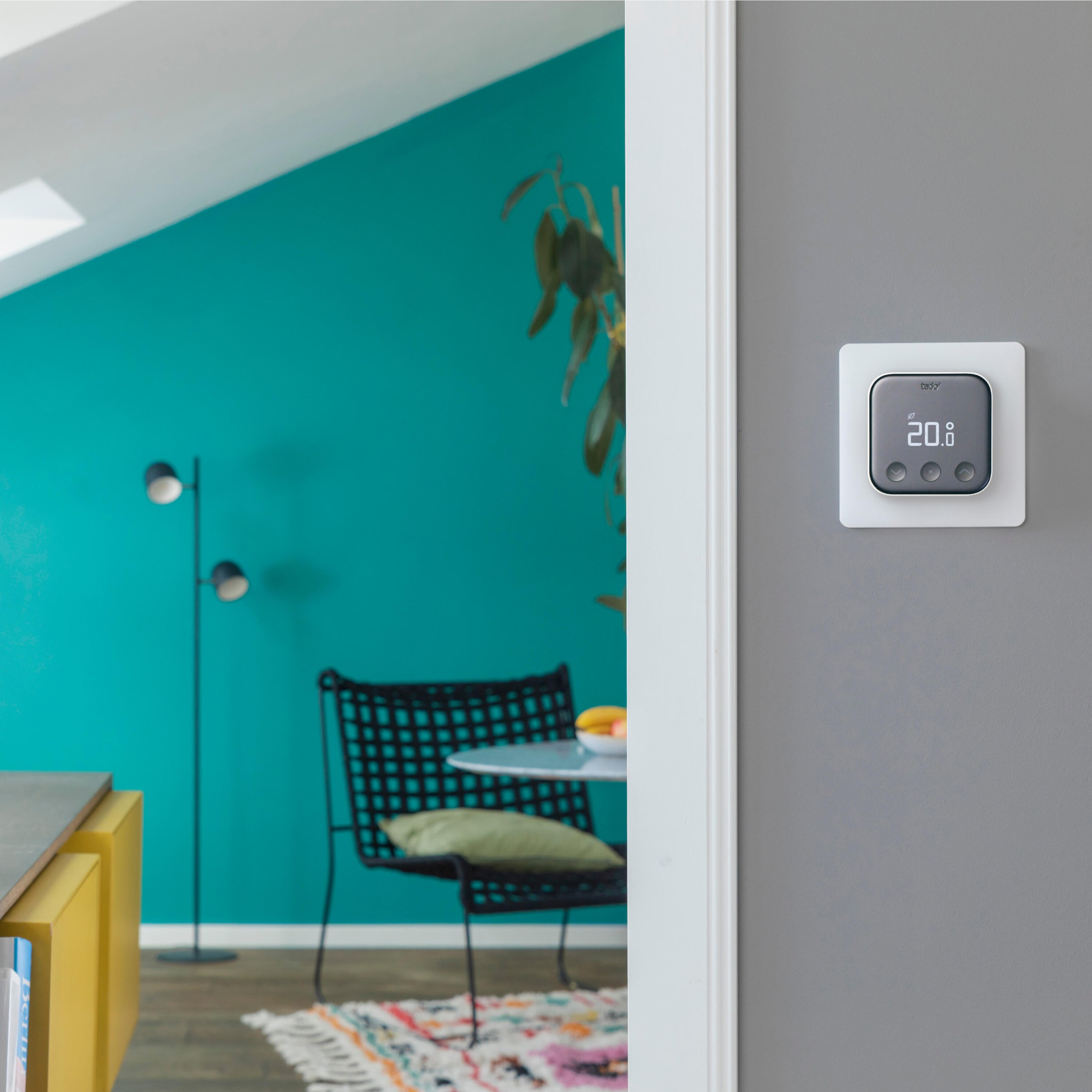 Termostato intelligente e connesso a parete WIFI TADO X kit di base Nero - 2