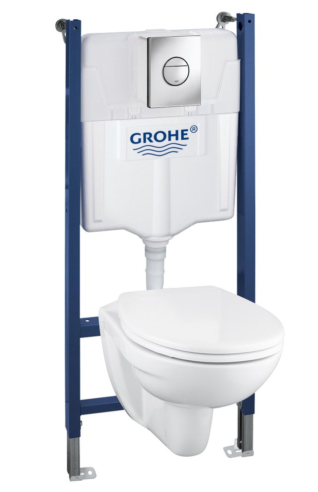 Pack wc suspendu avec bride bâti universel - GROHE Solido Bau Sail