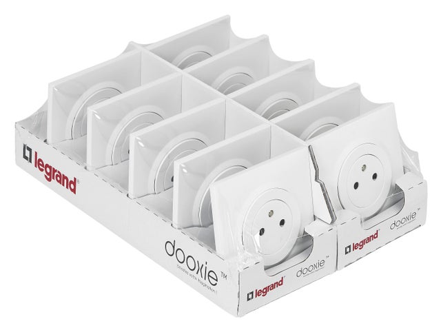 Prise de courant 2P+T DOOXIE Lot de 10 - LEGRAND 