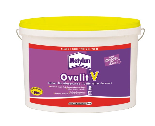 Colle toile de verre en pâte 18 kg Ovalit V - METYLAN