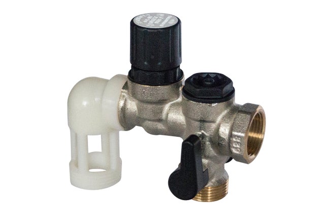 Groupe de sécurité hydraulique coudé inox pour eau agressive - COMAP