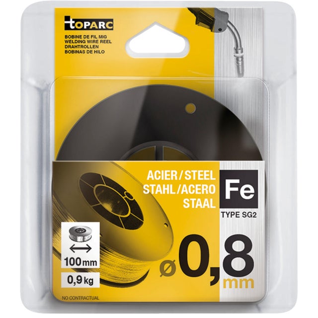 Fil plein acier Diam.0,8 mm 0,9 kg