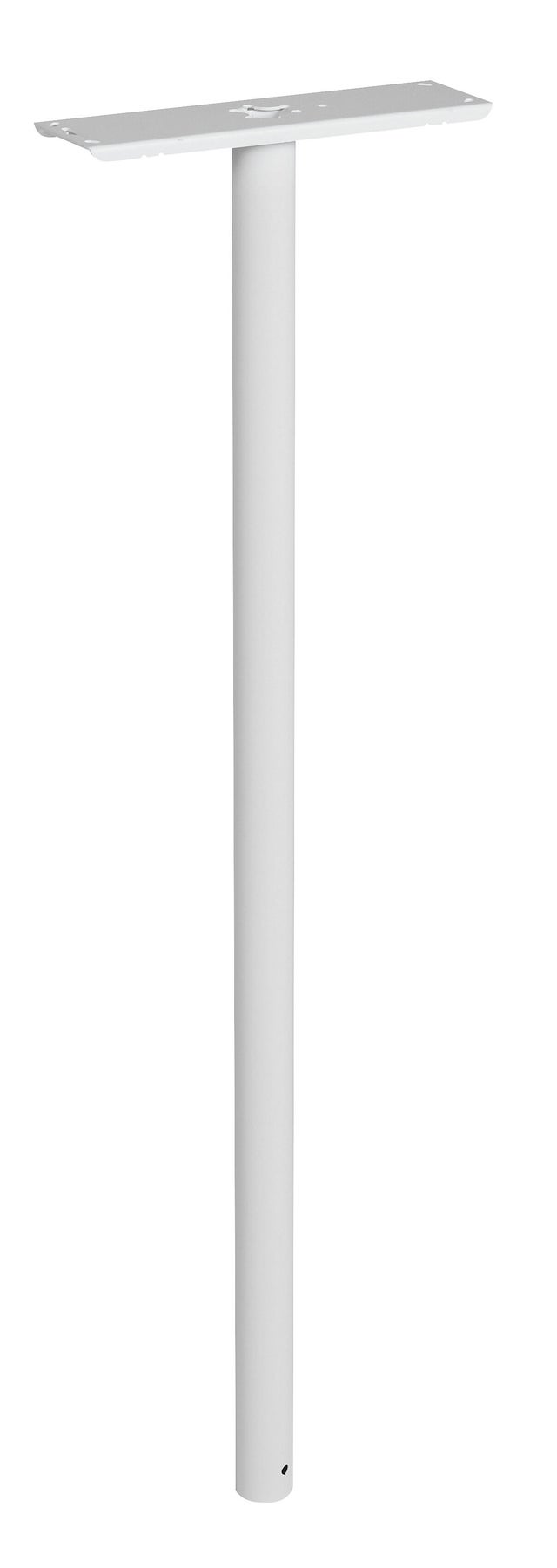 Pied de boîte aux lettres cylindrique blanc Haut.1,1 m - DECAYEUX