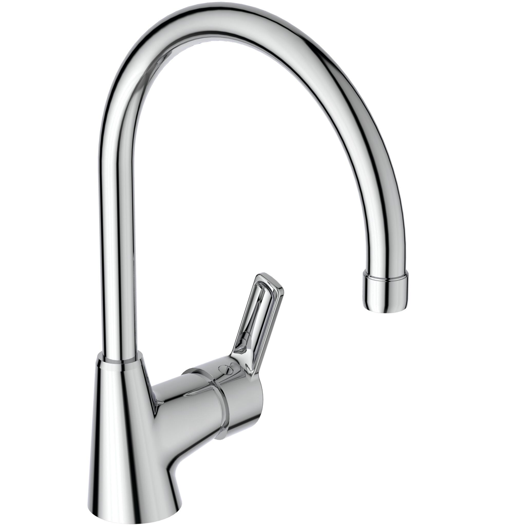 🚰 Robinet De Cuisine Newport En Laiton Chromé - Col De Cygne - Modèle D'exposition (occasion)
