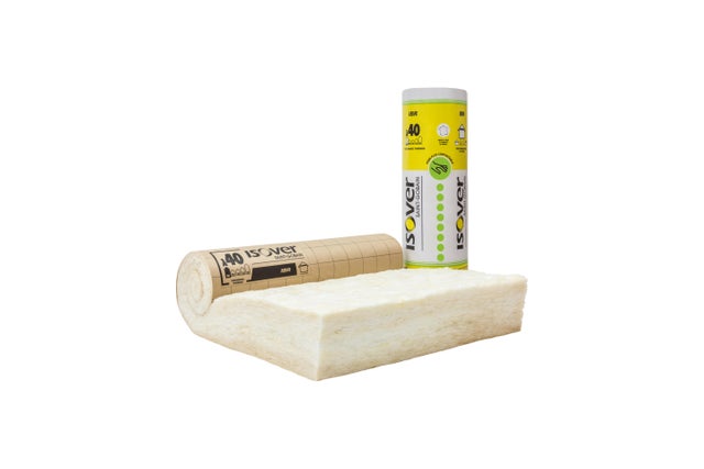 Rouleau laine de verre Kraft TH40 R = 10 L.200 x l.120 cm Ep.400 mm - ISOVER