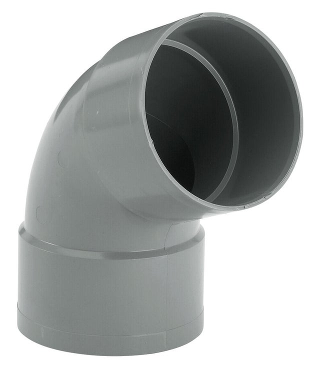 Coude évacuation PVC 67° Femelle / Femelle Diam.40 mm