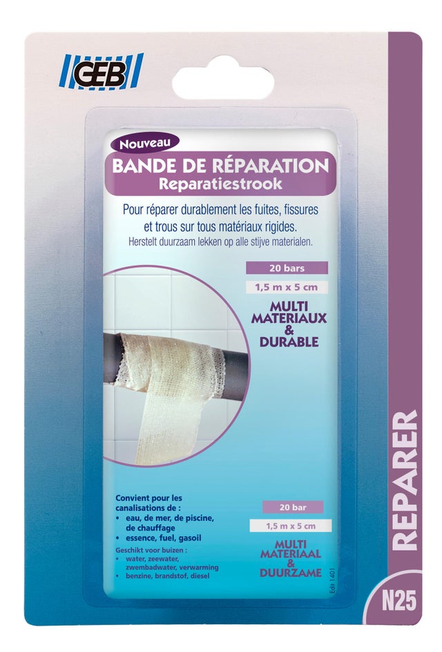 Bande de réparation l.5 cm x L.1,5 m - GEB