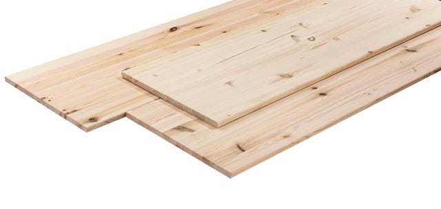 Tablette pin noueux lisse, L.200 x l.50 cm x Ep.18 mm