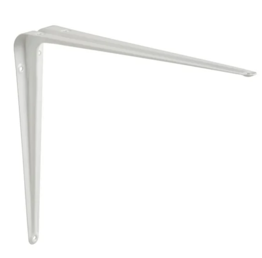 ESCUADRA PALOMILLA CON NERVIO BLANCA 250 X 300  MM
