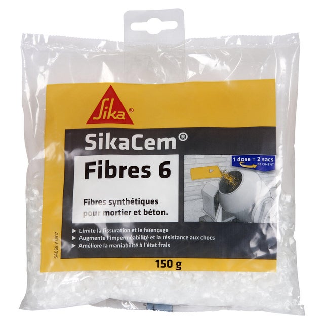 Fibre renfort pour béton et mortier 150g - SIKA
