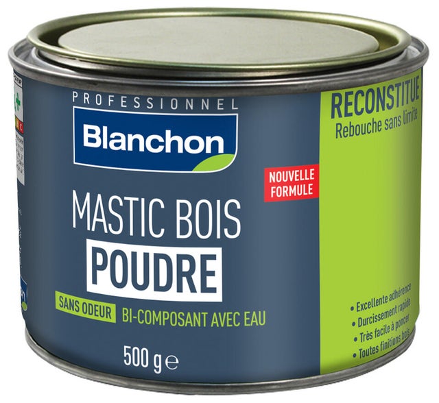 Mastic poudre chêne rustique 500 g - BLANCHON