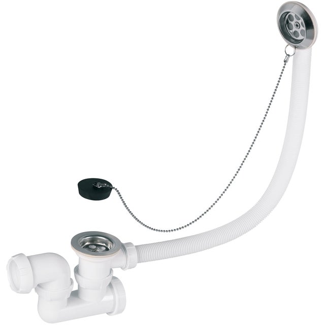 Vidage complet pour baignoire à bouchon Long.500 mm - WIRQUIN