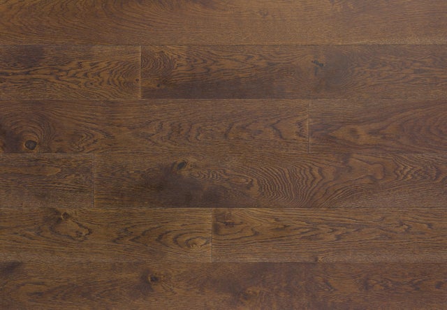 Parquet contrecollé monolame chêne chocolat, Dimensions: 1190 x 140 x 10 mm, Colis de 1.499 m²