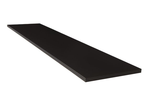 Plan de travail stratifié noir mat L.3050 x P.650 x ép.38 mm hydrofuge