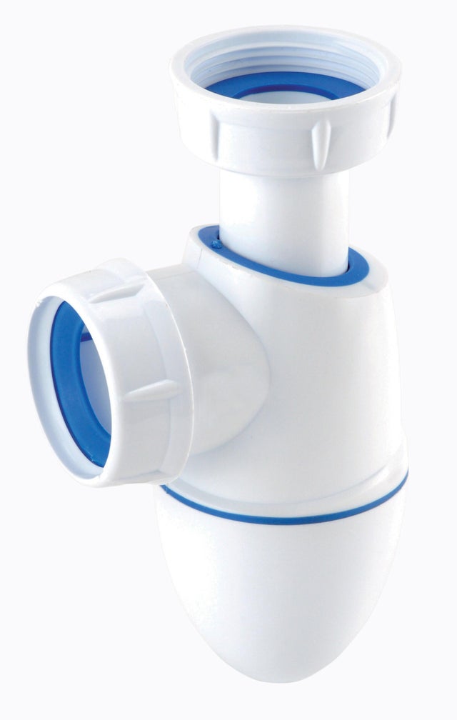 Siphon pour lavabo Diam.40 mm réglable en hauteur blanc NF - NICOLL Easyphon