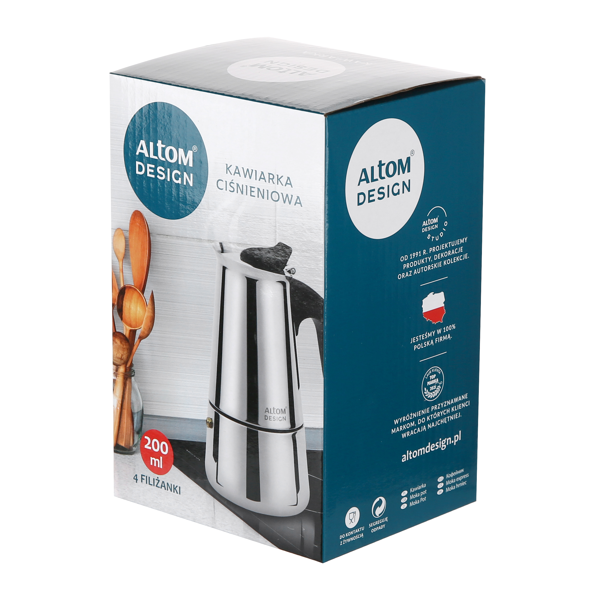 Kawiarka stalowa 200 ml Altom Design   - 4