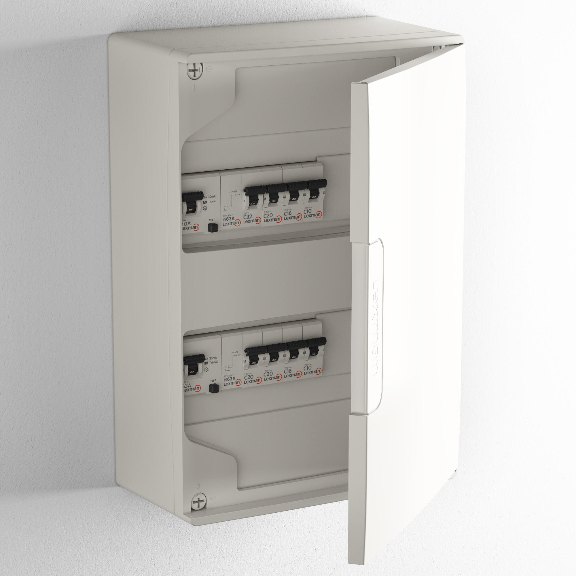 Porte tableau électrique 2 rangées LEXMAN - 3