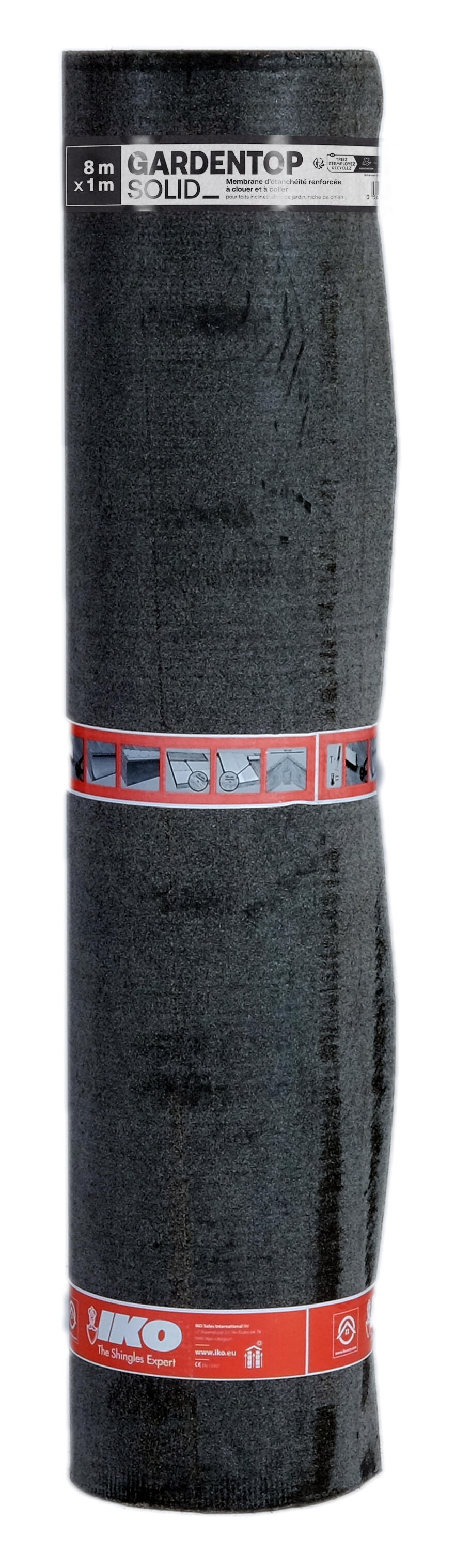 Bardeau lisse bitume noir l.1 x L.8 m IKO - 3