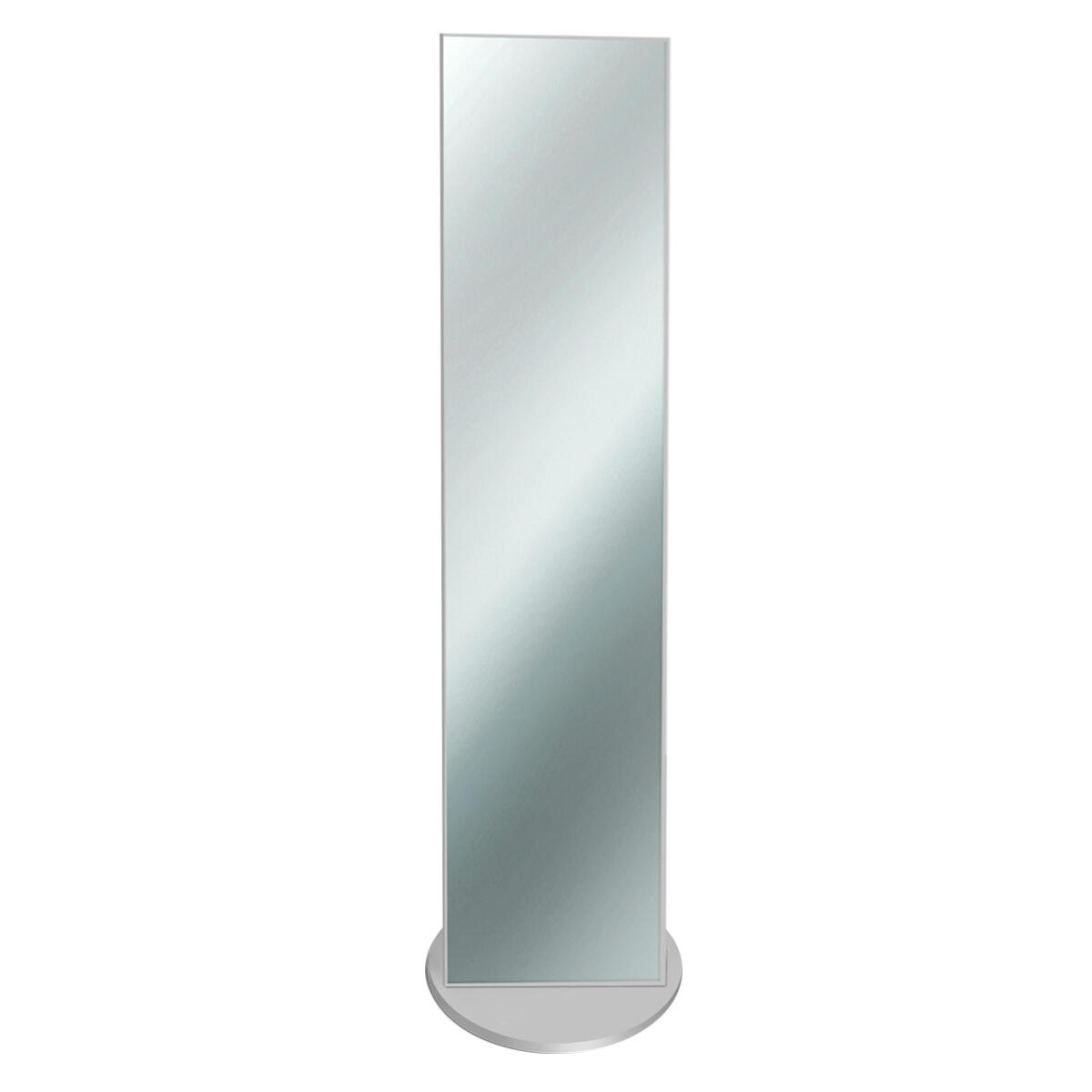 Specchio rettangolare grigio 40 x 160 cm - 4