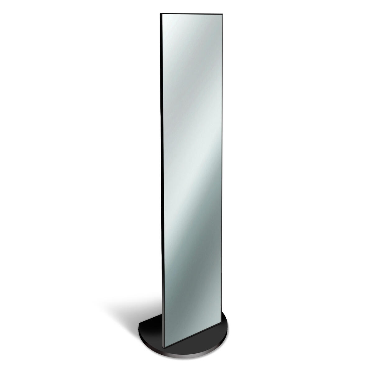 Specchio Da Terra Lupia 40x160 Cm - Specchiera Con Piedistallo In Legno Per Interni, Design Italiano - Foto 8